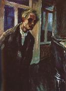 Edvard Munch Self-Portrait painting